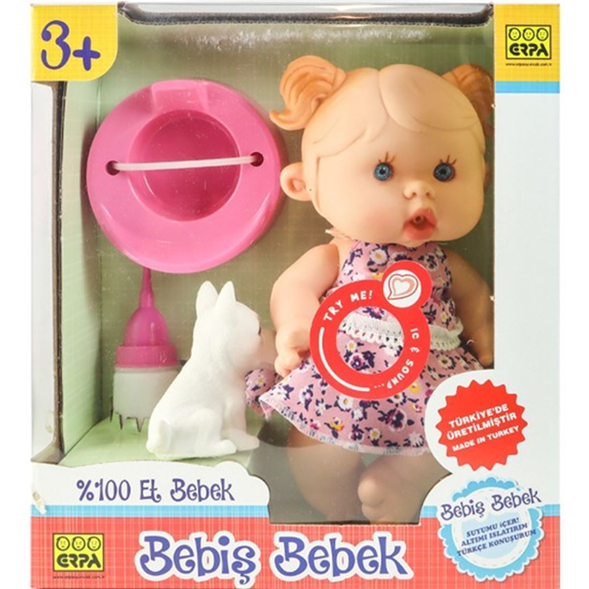 ERPA MASAL ANLATAN BEBİŞ BEBEK 661266 ALTINI ISLATAN 26 CM 3+ 1
