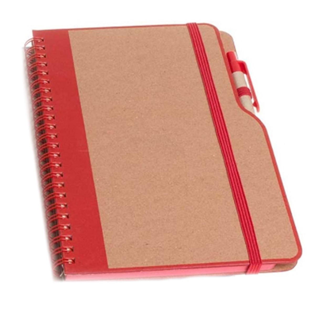 MCOLOR DEFTER 13x21 SPİRALLİ KRAFT KAPAK ÇİZGİLİ LASTİKLİ KALEMLİ 1