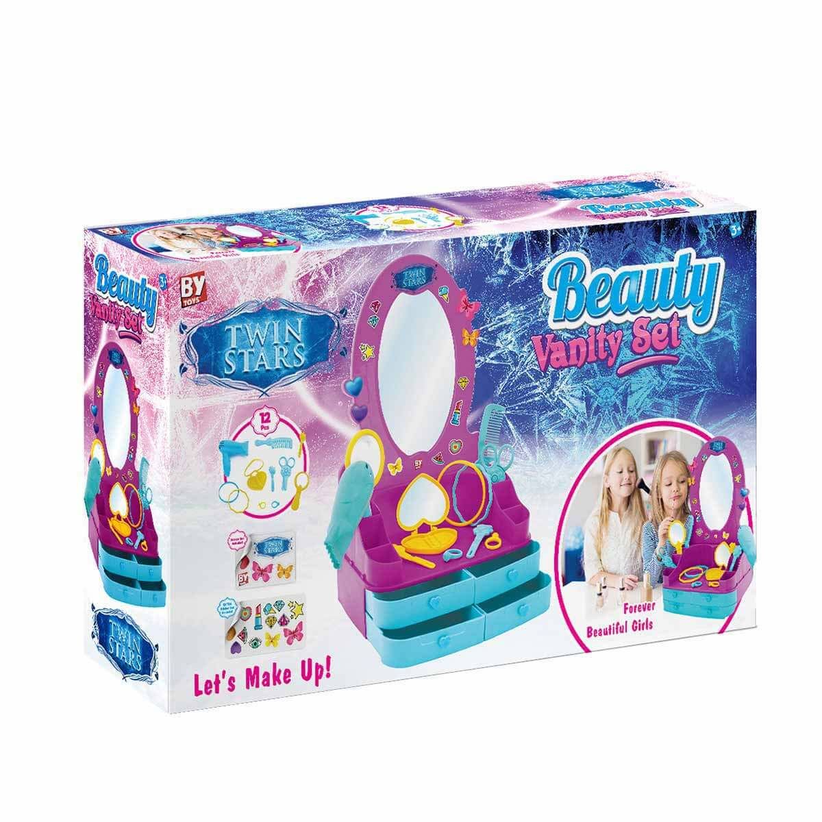 BY TOYS BEAUTY VANİTY SET LETS MAKE UP BY-577 SÜPER STAR GÜZELLİK SALONU 3+ 1