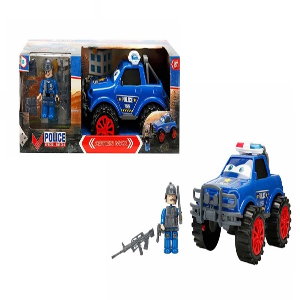BY TOYS POLİCE ACTİON MAX BY-631 POLİS KUVVETLERİ POLİS SETİ 3+ 1
