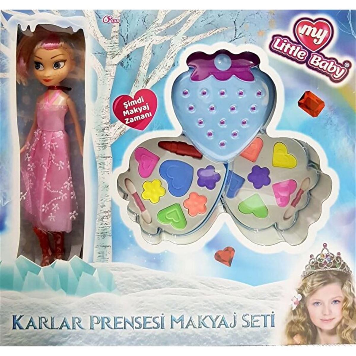 LİMON MY LİTTLE BABY LMN082 PRENSES MAKYAJ SETİ İKİLİ 6+ 1