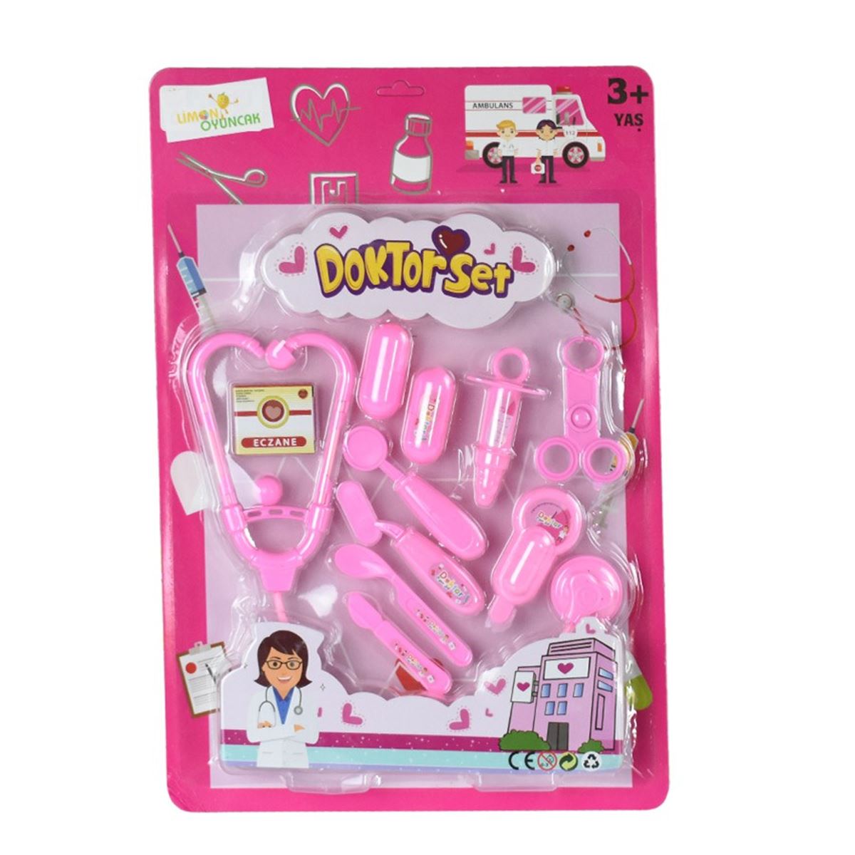 LİMON DOKTOR SETİ LMN106 KARTELA 3+ 1