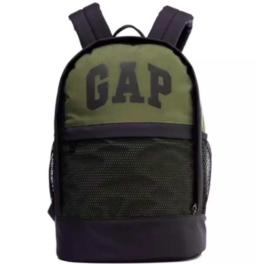 GAP OKUL ÇANTASI 03502 HAKİ SİYAH FİLE DETAY ÜÇ BÖLMELİ 1