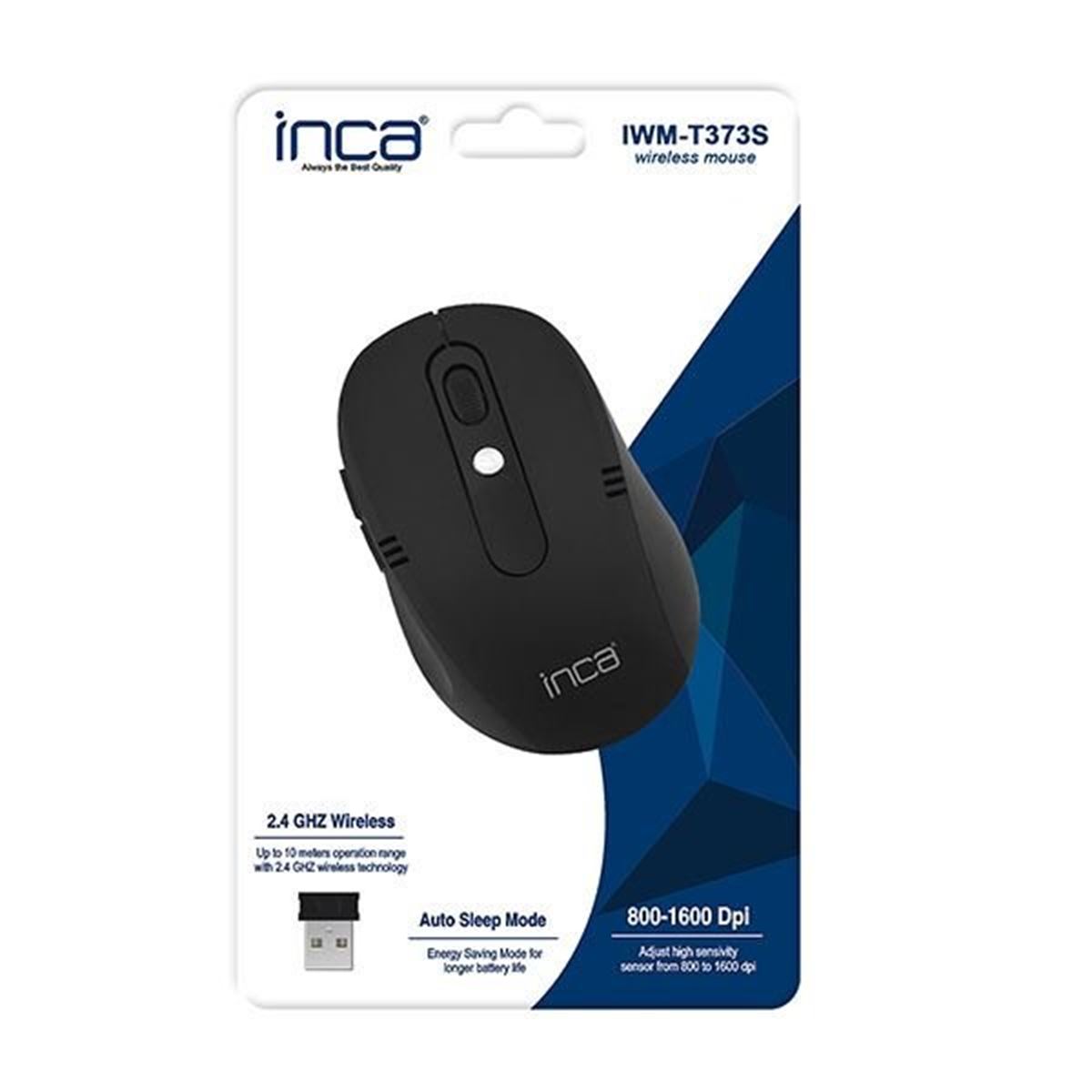İNCA MOUSE KABLOSUZ IWM-T373S SİYAH 1