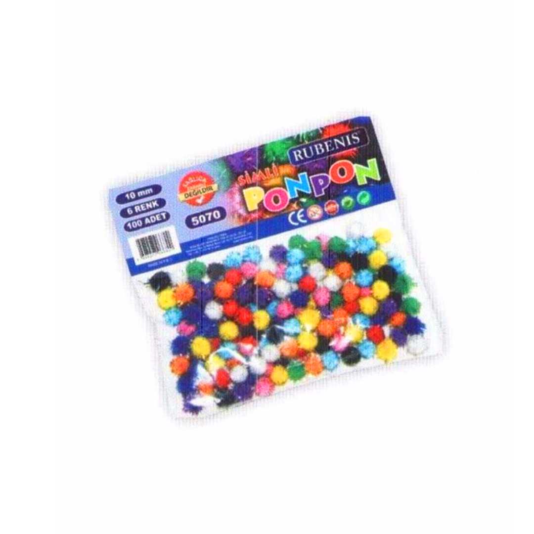 RUBENİS PONPON METALİK 10 MM 50 Lİ 12 PK 1