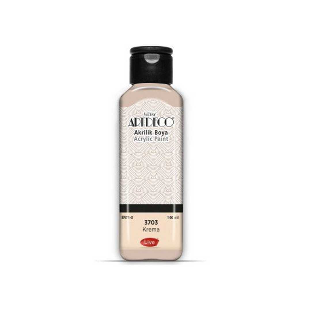 ARTDECO AKRİLİK BOYA 140 ML KREMA 3703 1