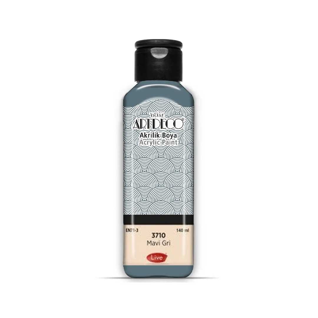 ARTDECO AKRİLİK BOYA 140 ML MAVİ GRİ 3710 1