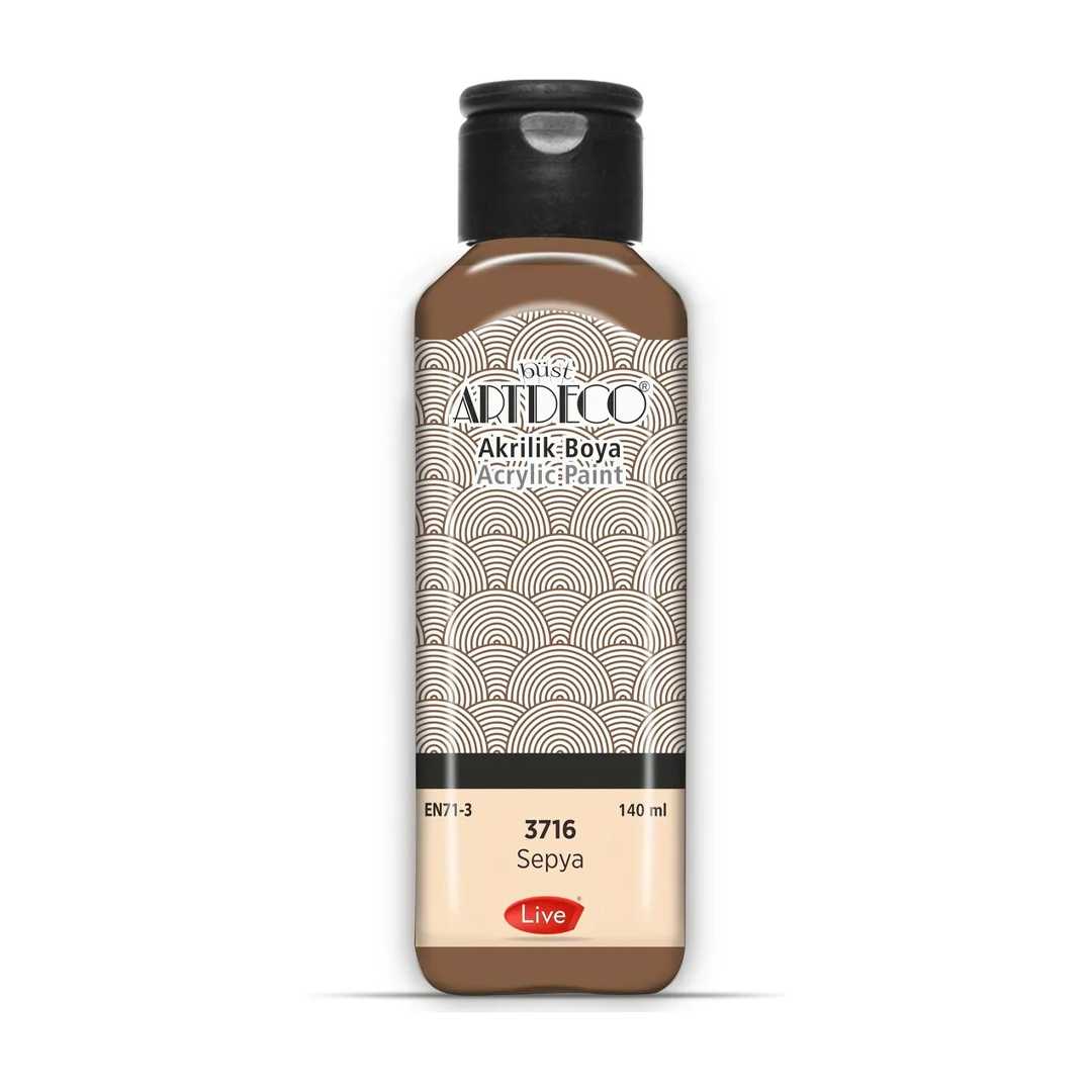 ARTDECO AKRİLİK BOYA 140 ML SEPYA 3716 1