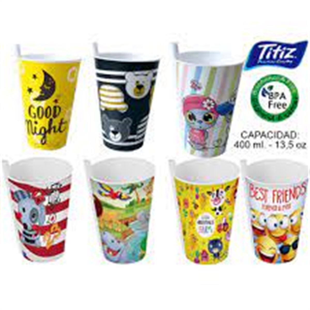 TİTİZ YUMMY BARDAK PİPETLİ 400 ml AP-9124 1