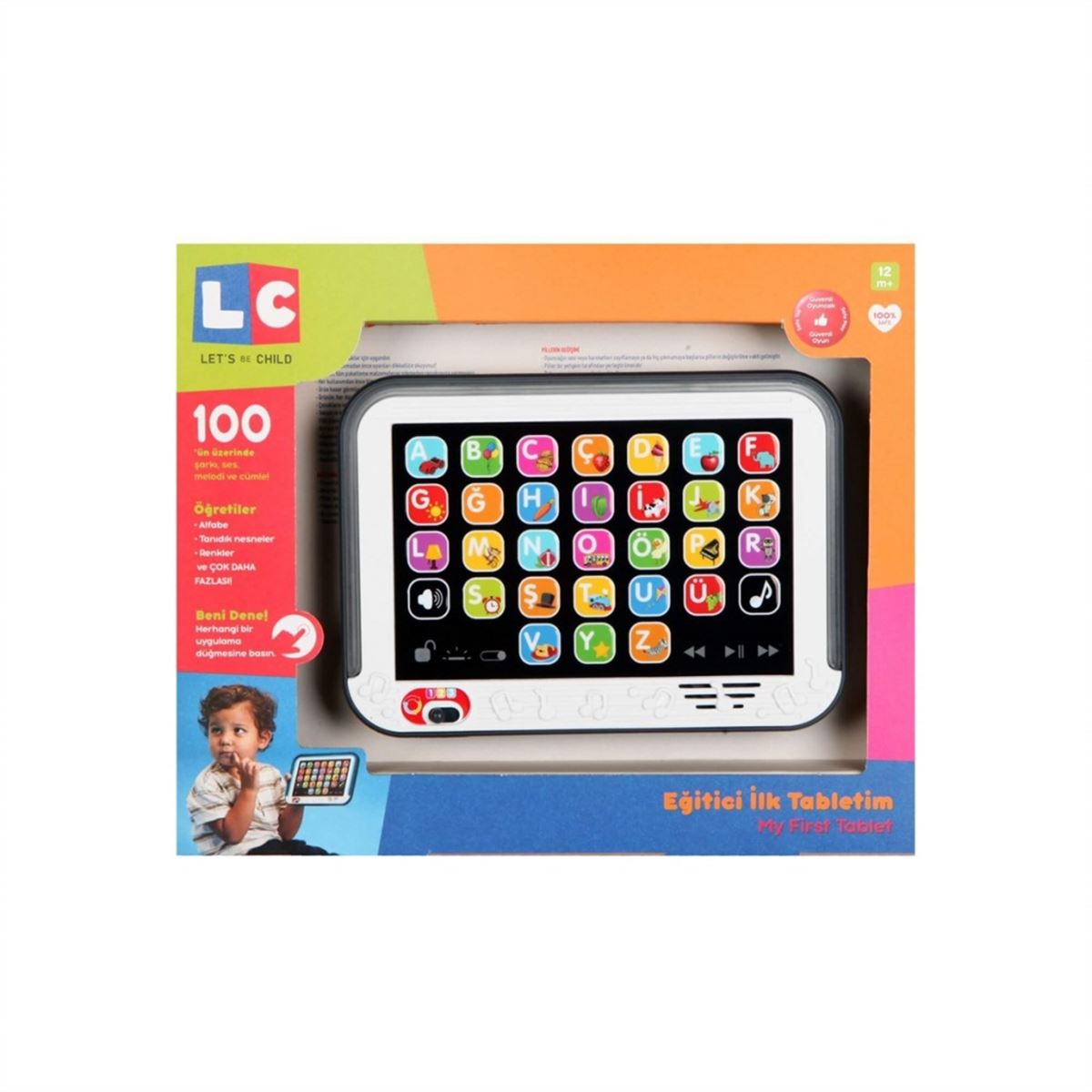 LC İLK TABLETİM LC-30902 EĞİTİCİ PİLLİ SESLİ IŞIKLI 24M+ 1