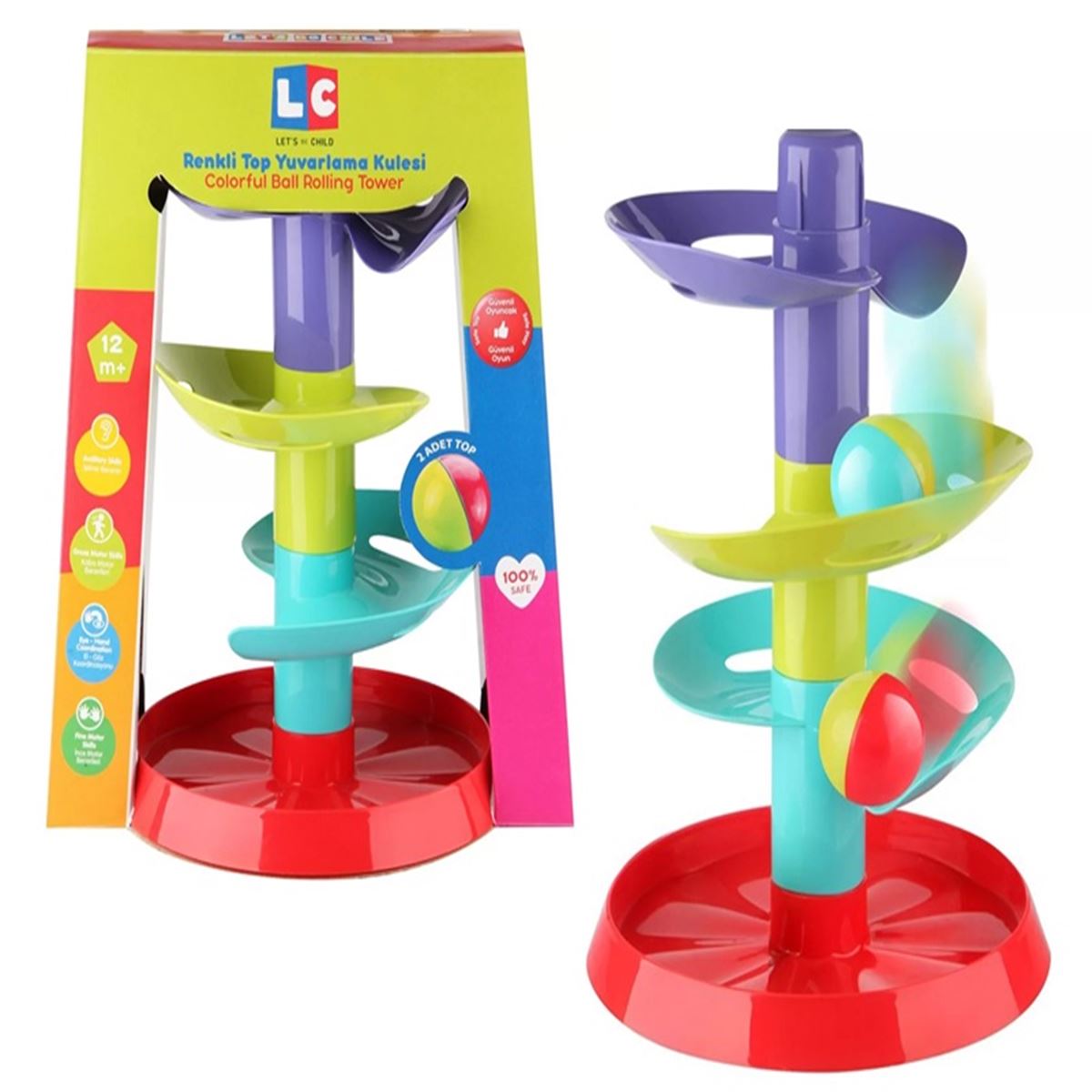 LC RENKLİ YUVARLAMA TOP KULESİ LC-30956 12M+ 1