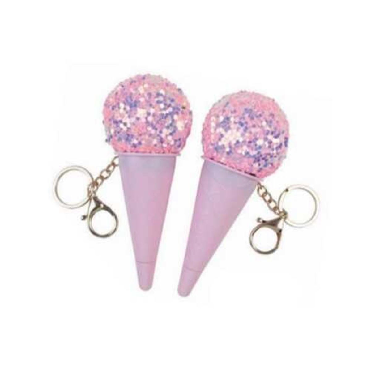 DOLPHİN JEL KALEM GP-3736 IŞILTILI DONDURMA ANAHTARLIKLI 12 Lİ 1