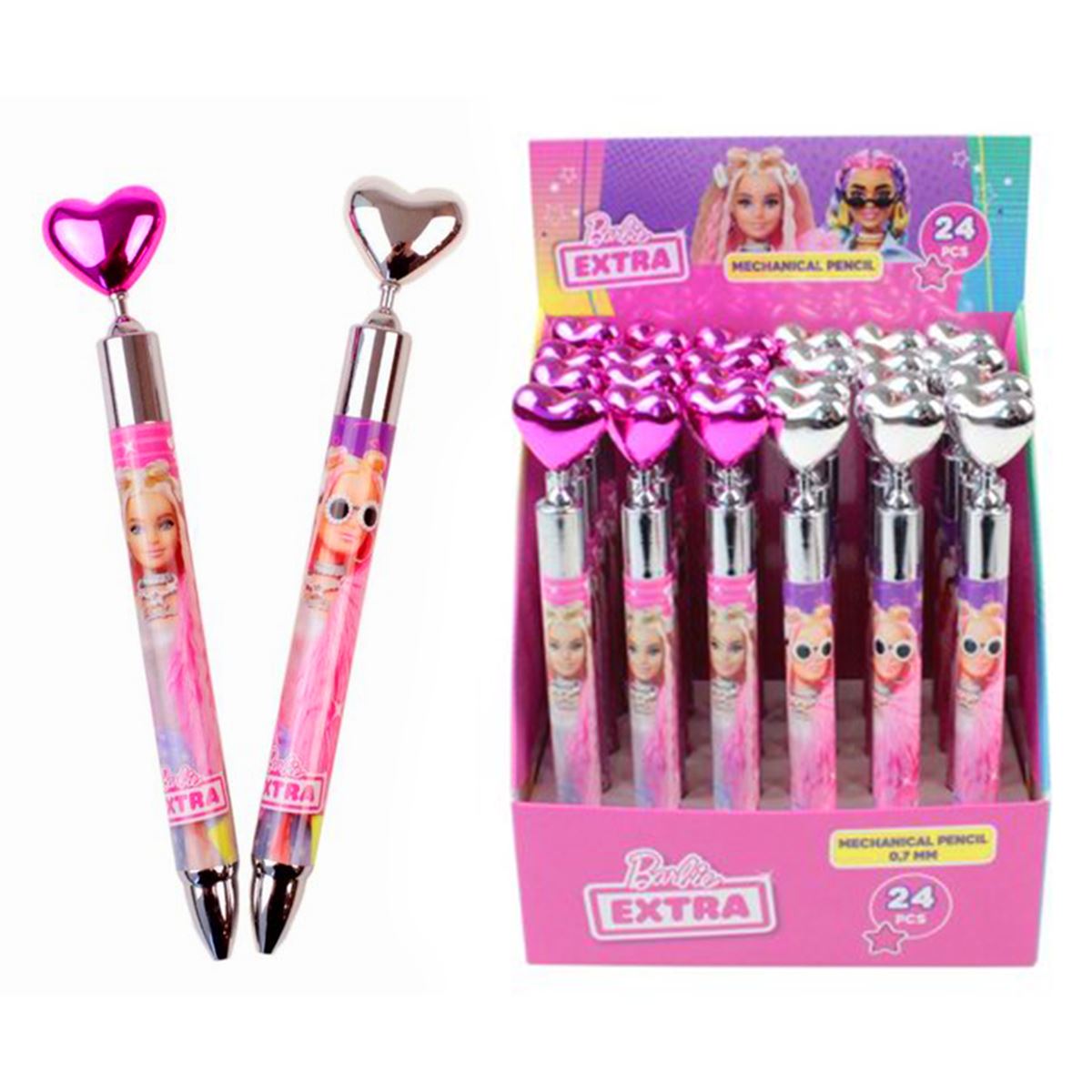 BARBİE EXTRA VERSATİL 07 KALP BAŞLIKLI 24 LÜ B-8036 1