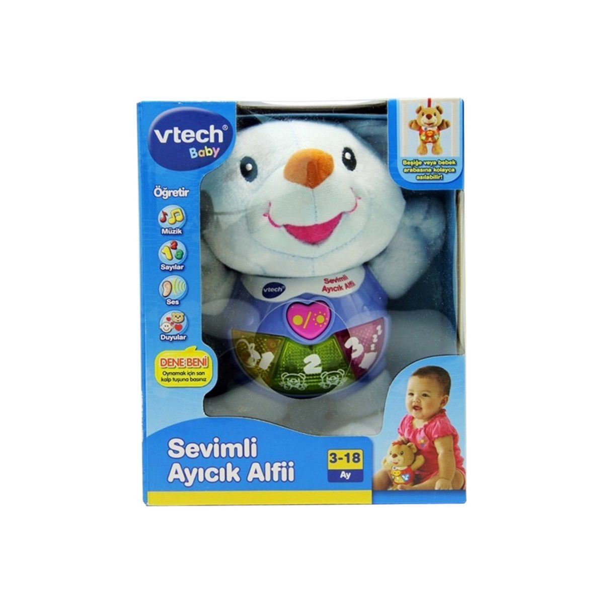 BİRLİK 073378 VTECH SESLİ PİLLİ SEVİMLİ AYICIK ALFİİ 1