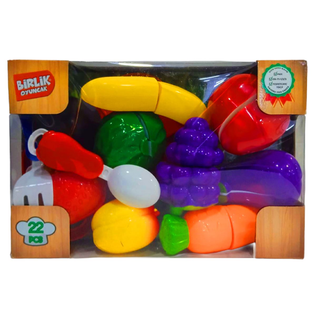 BİRLİK KESİLEBİLEN MEYVE SEBZE URT007-KUTU-2A/B 22 PARÇA 3+ 1