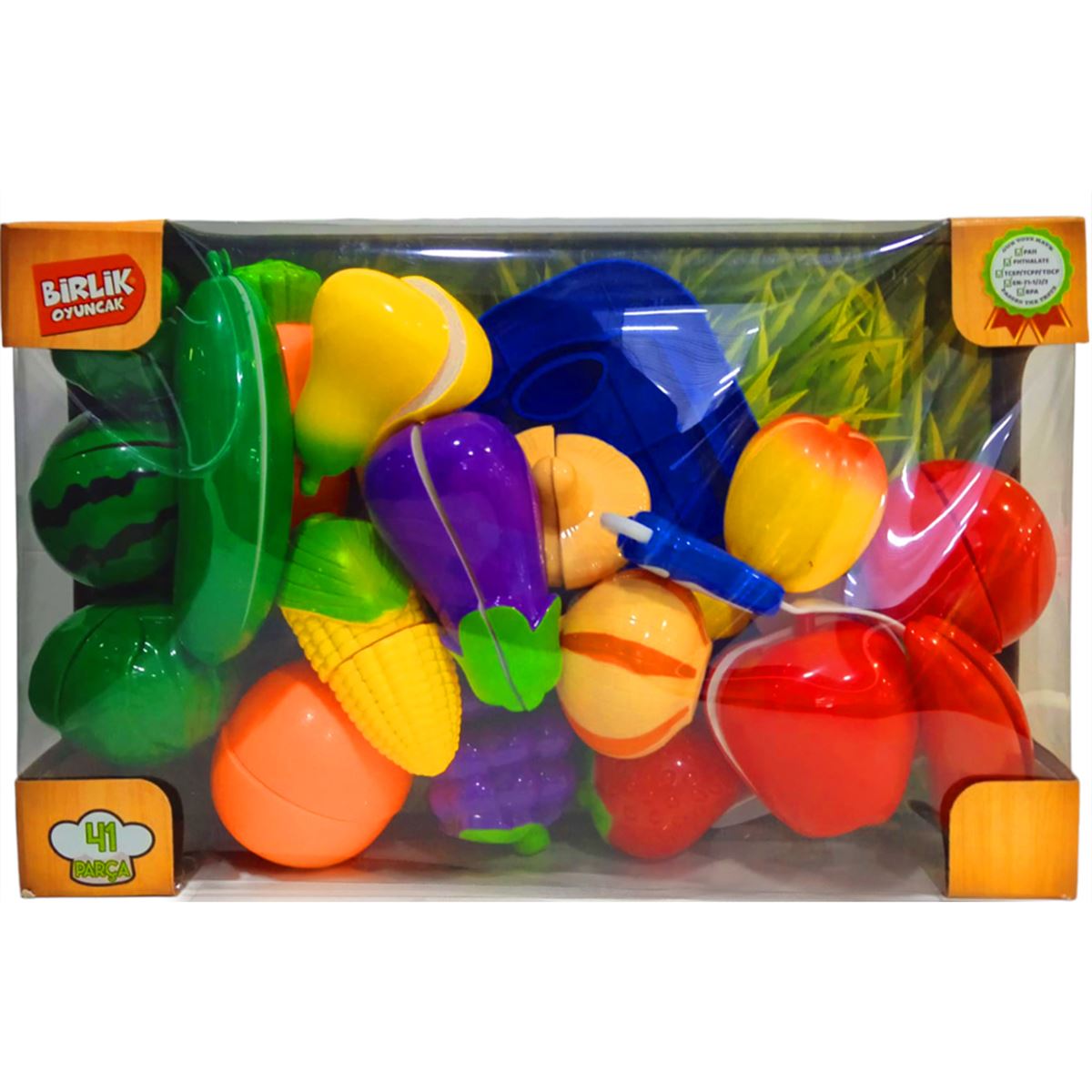 BİRLİK KESİLEBİLEN MEYVE SEBZE URT007-KUTU-03 41 PARÇA 3+ 1