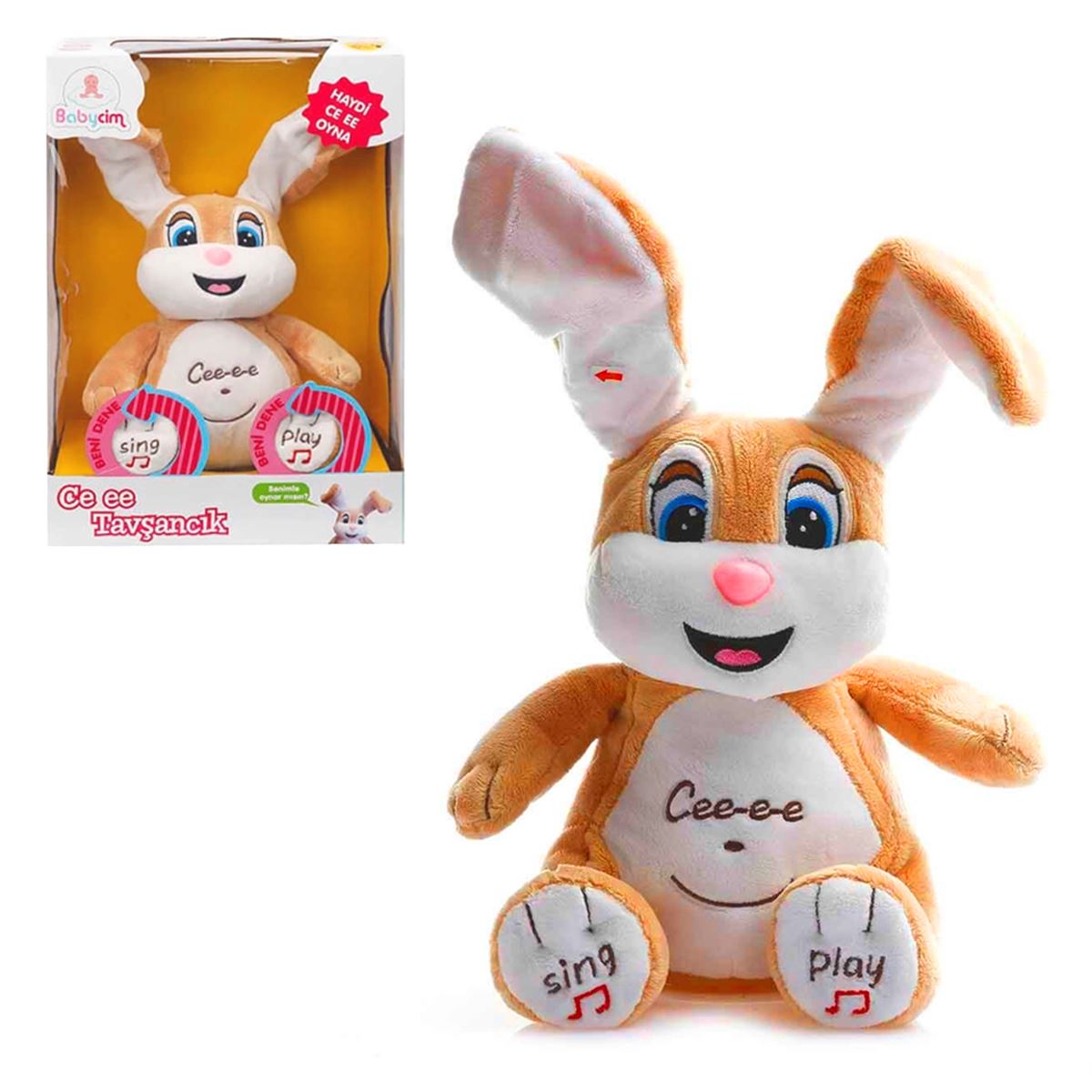 BABYCİM CE EE TAVŞANCIK M2016524 SESLİ 0+ 1