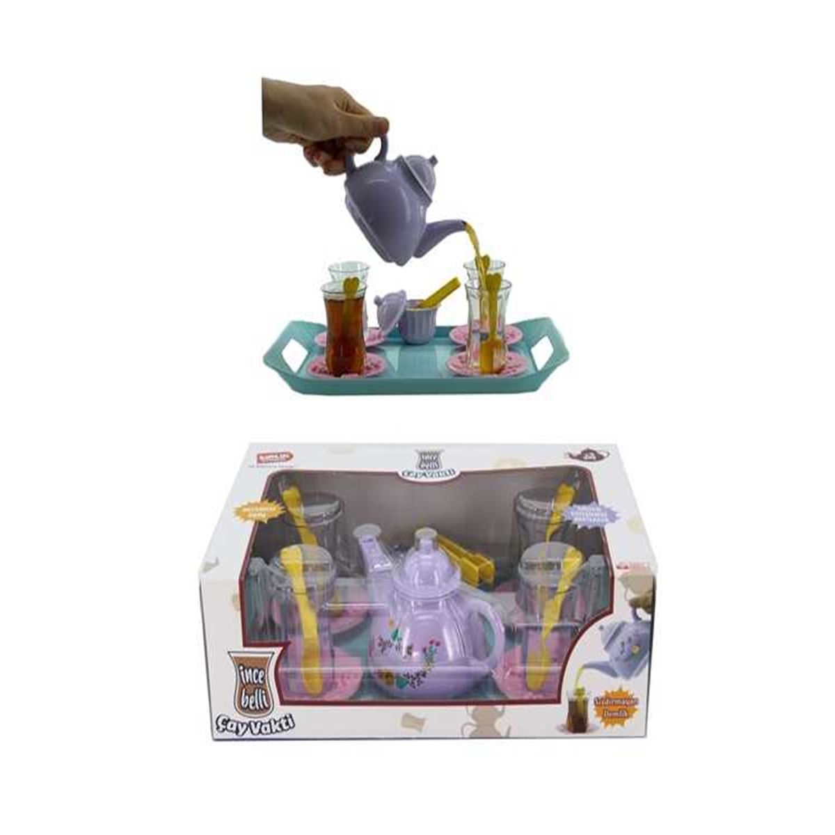 BİRLİK ÇAY VAKTİ SETİ URT011-001 İNCE BELLİ KUTULU 18 PARÇA 3+ 1