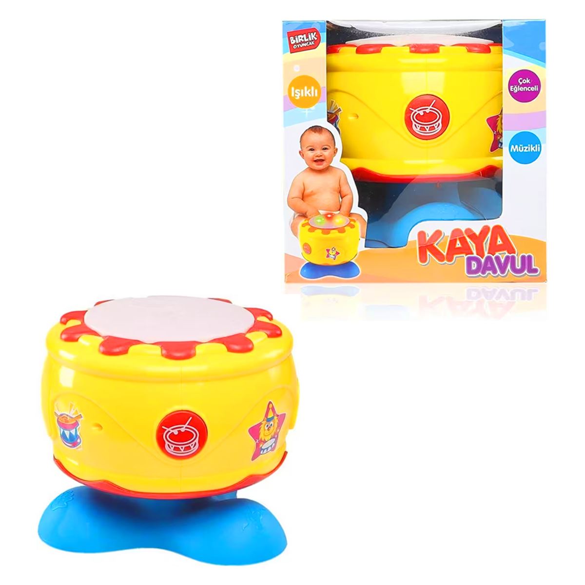 BİRLİK KAYA DAVUL URT009-03 SESLİ IŞIKLI PİLLİ 18M+ 1