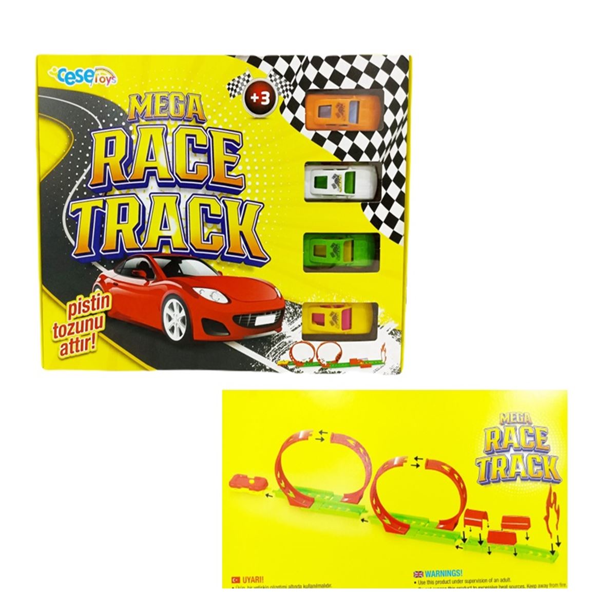 CESE MEGA RACE TRACK 5012 ARABALI PİST OYUNU 3+ 1