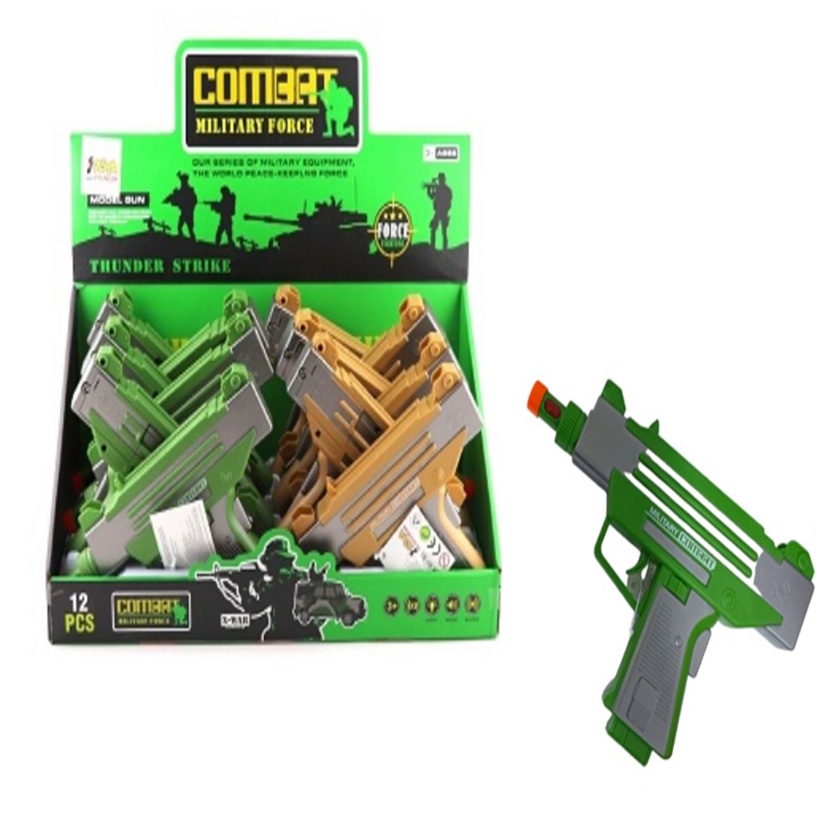ASYA TABANCA HY9009-1 MİLİTARY COMBAT  PİLLİ SESLİ IŞIKLI +3 1