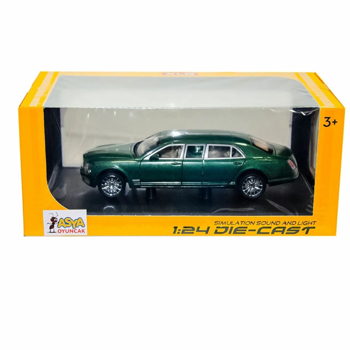 ASYA DİE CAST CAR M929F-1 MODEL ARABA SESLİ 1:24 3+ 1
