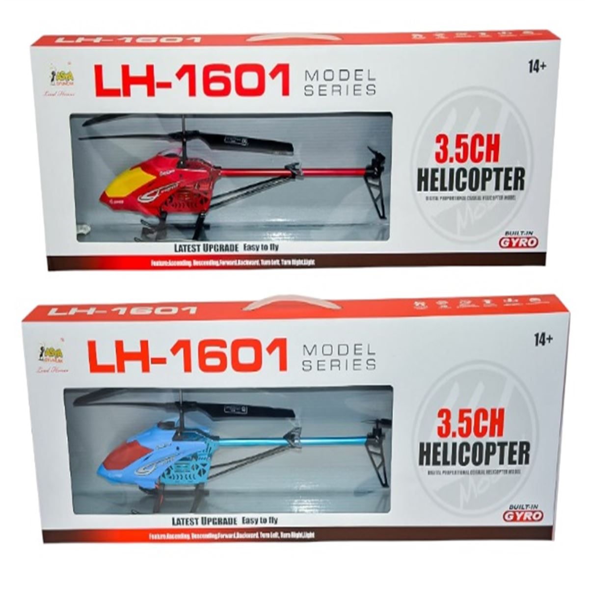 ASYA KUMANDALI HELİKOPTER 20347-LH-1601 FULL FONKSİYON ŞARJLI 3.5CH 14+ 1