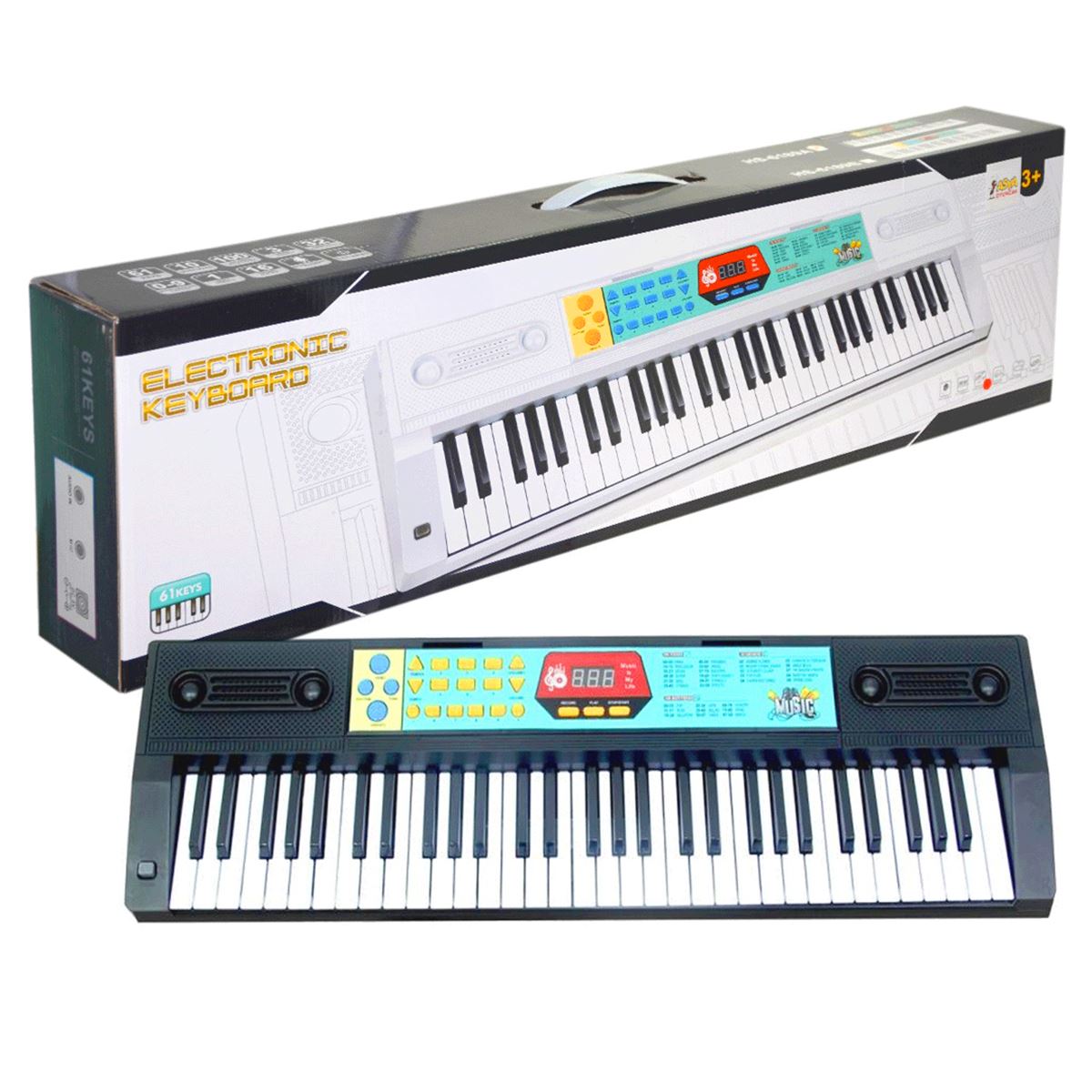 ASYA ELECTRONİC KEYBOARD HS-6188B-6189B ORG 61 TUŞLU USB 1