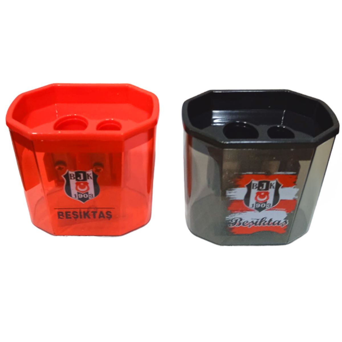BEŞİKTAŞ KALEMTIRAŞ PLASTİK DİKDÖRTGEN ÇİFT BÖLMELİ 24 LÜ 581975 1