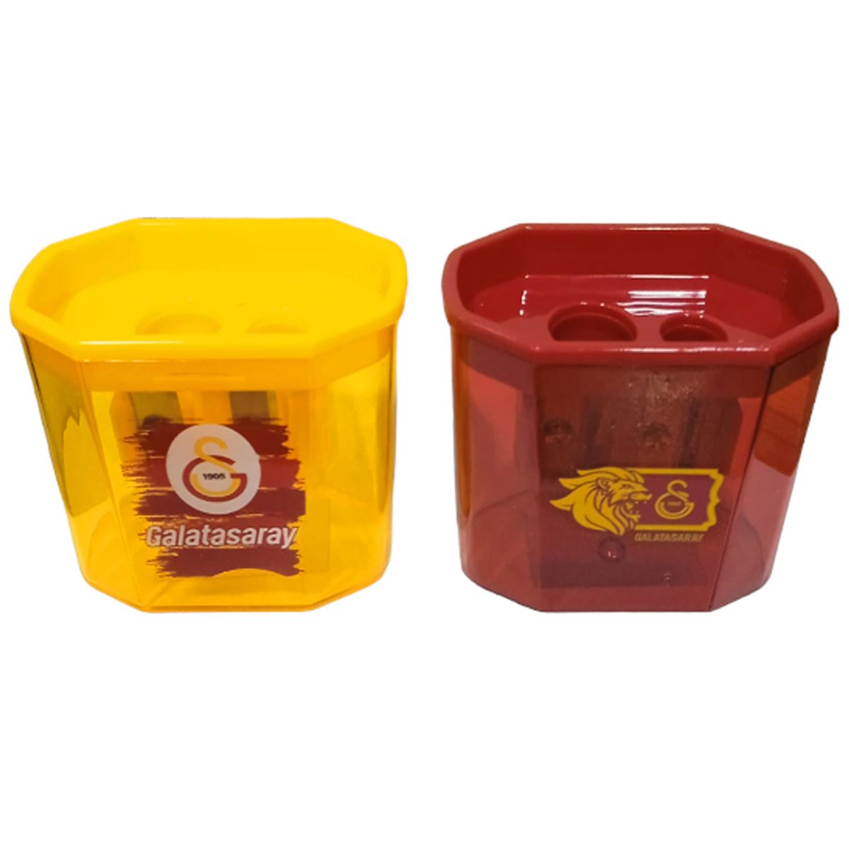 GALATASARAY KALEMTIRAŞ PLASTİK DİKDÖRTGEN ÇİFT BÖLMELİ 24 LÜ 581992 1