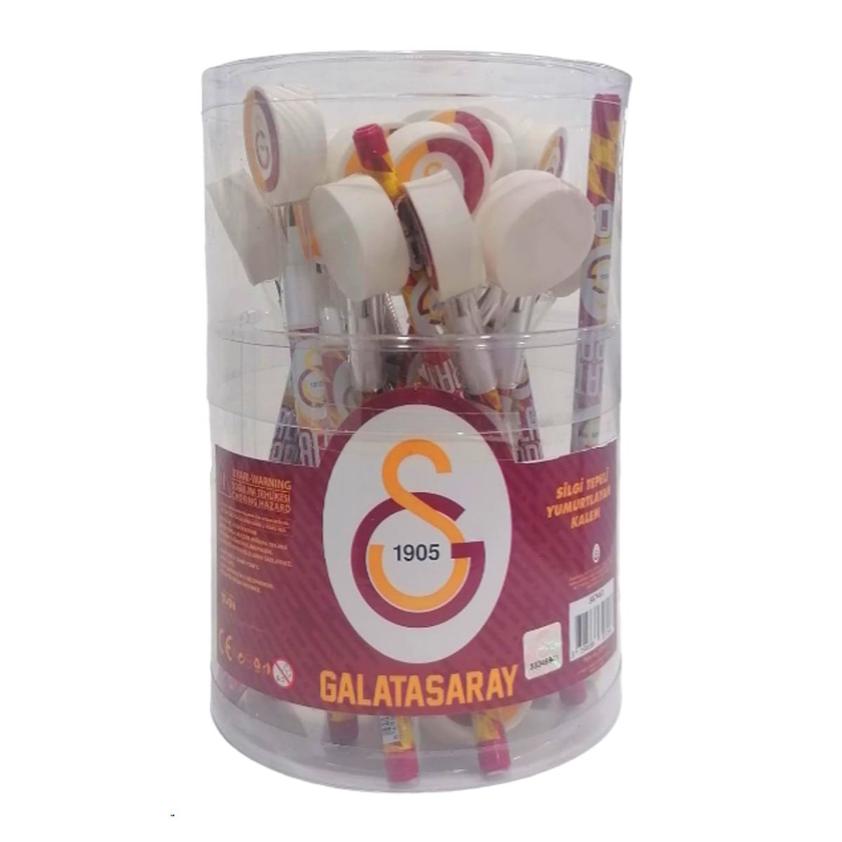 GALATASARAY GEÇMELİ ROKET KALEM SİLGİ TEPELİ 24 LÜ 587463 1