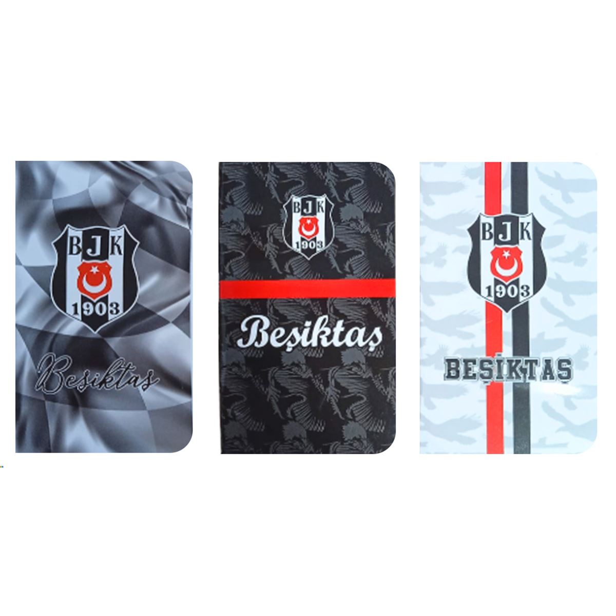 BEŞİKTAŞ NOT DEFTERİ 8x13 DİKİŞLİ KARTON KAPAK ÇİZGİLİ 68 Lİ 595958 1