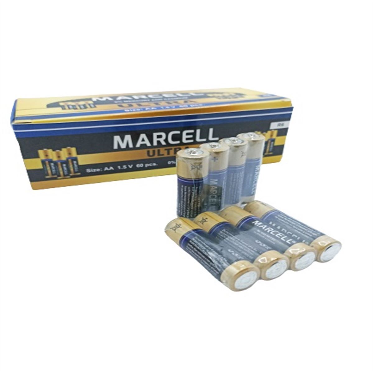 MARCELL PİL KALEM AA R6 1.5 VOLT 60 LI 1