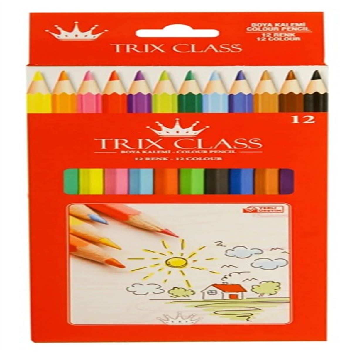 TRİX KURUBOYA 12 RENK UZUN 12 Lİ PK T-10 1