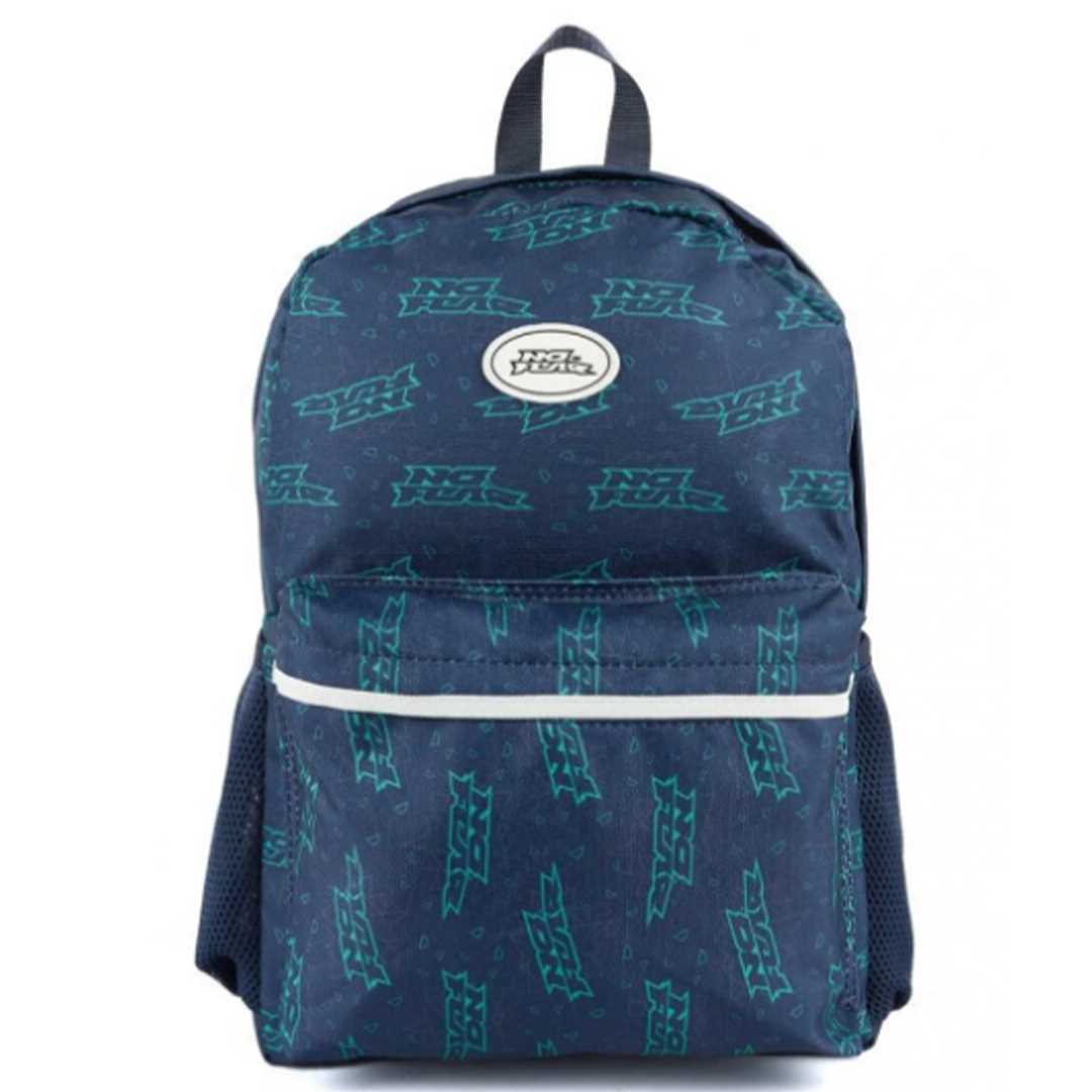 NO FEAR OKUL ÇANTASI 03530 LACİVERT YEŞİL BASKILI ÇİFT BÖLMELİ 1