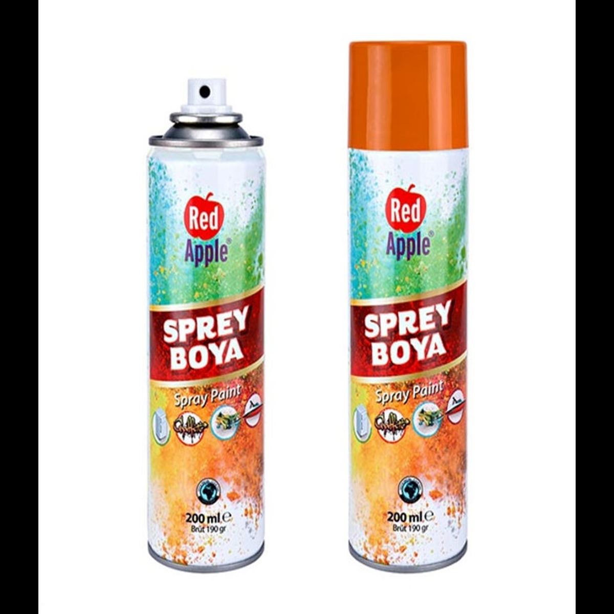 RED APPLE SPREY BOYA TURUNCU 200 ML RSP-009 1