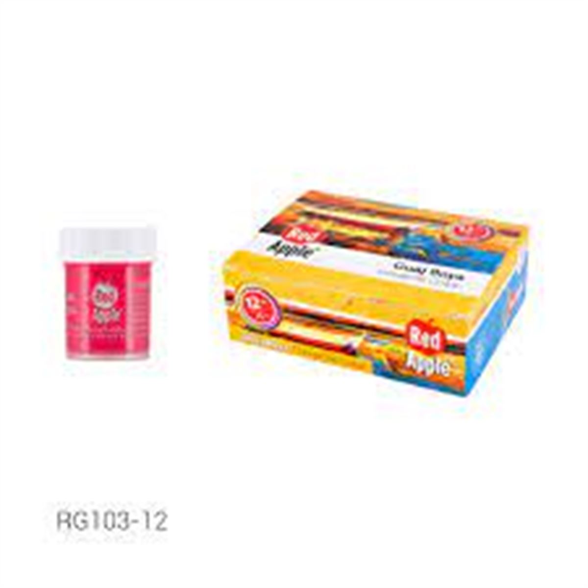 RED APPLE GUAJ BOYA KIRMIZI 25 ML. 12 Lİ RG103-12 1