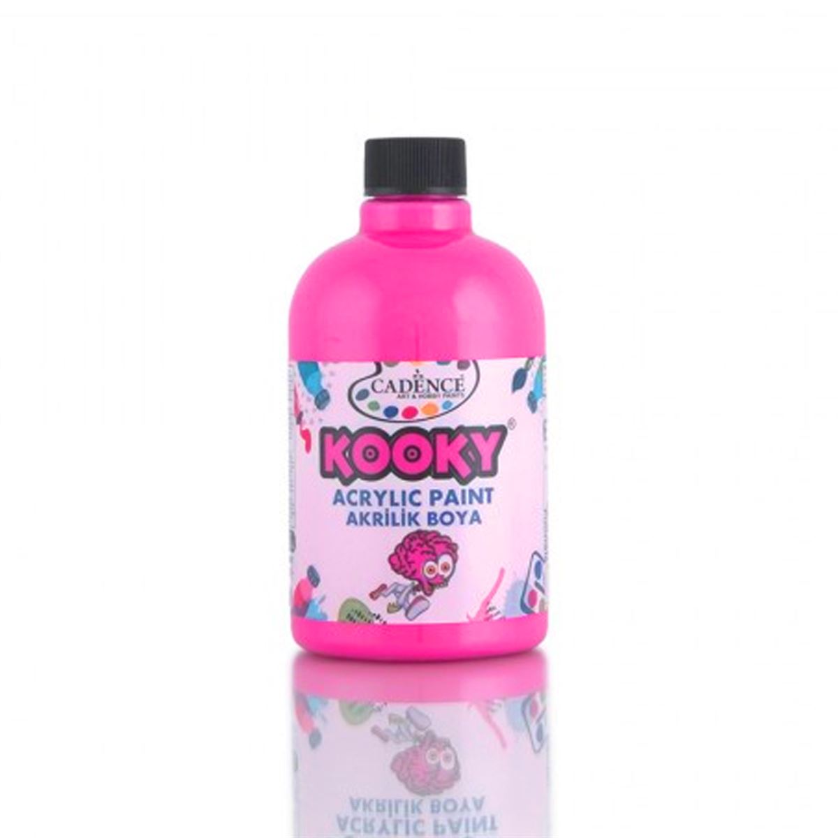 CADENCE KOOKY AKRİLİK BOYA 500 ML FOSFORLU PEMBE K-9630 1