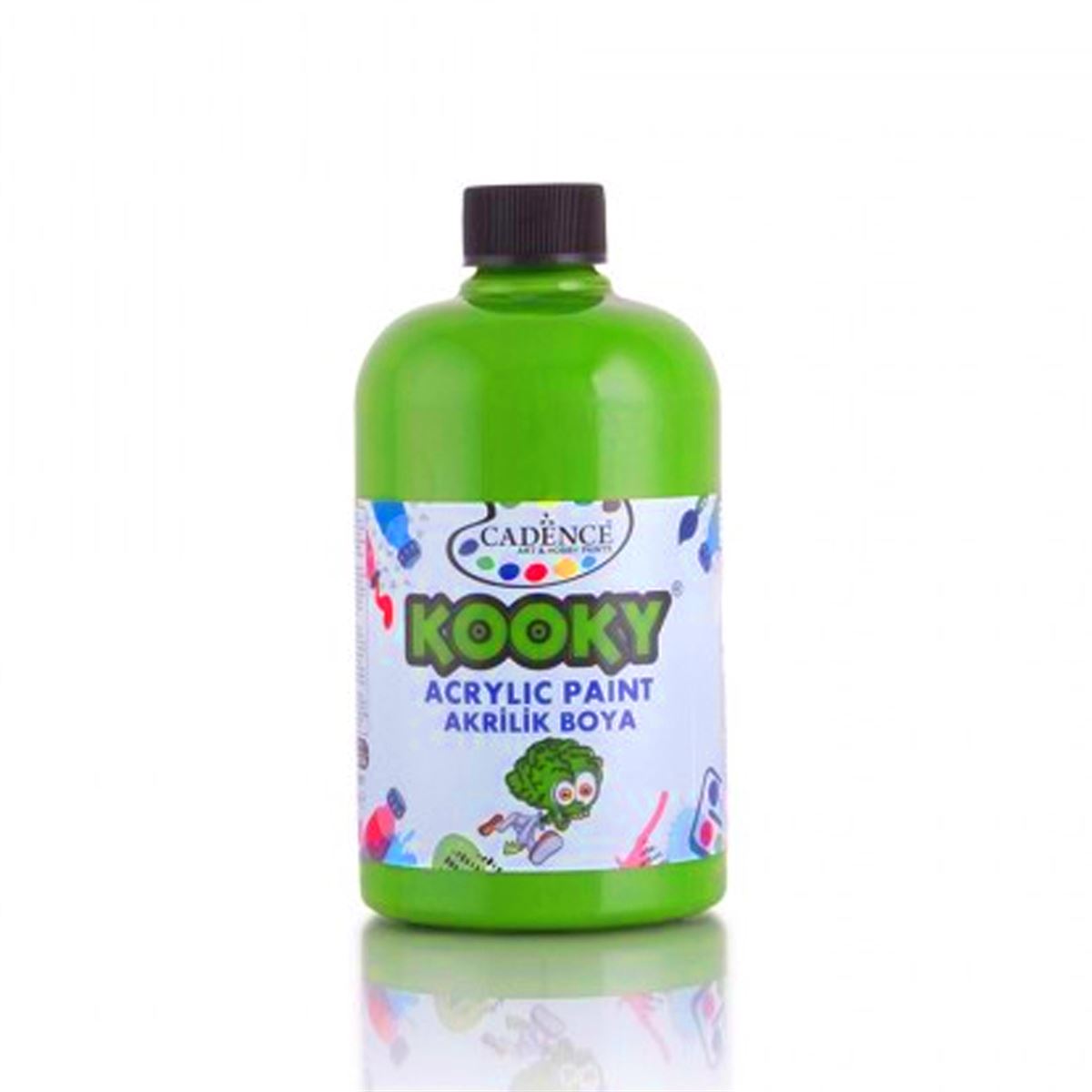 CADENCE KOOKY AKRİLİK BOYA 500 ML FOSFORLU YEŞİL K-9640 1