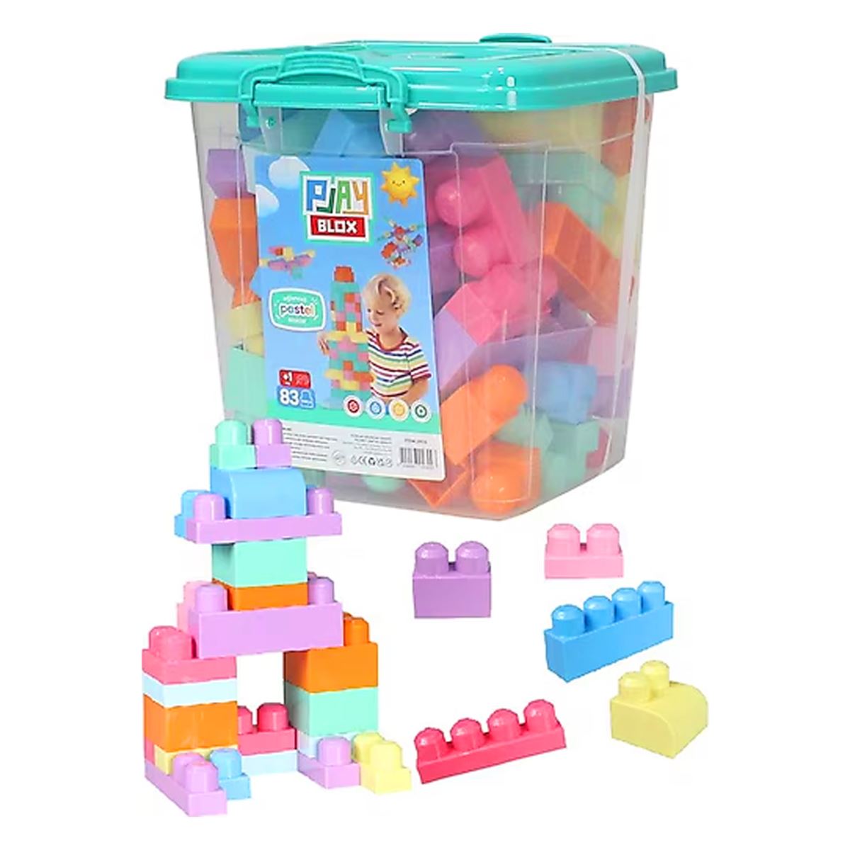 PLAYBLOX BLOCK PASTEL 3097 PLASTİK KUTU 83 PARÇA +1 1