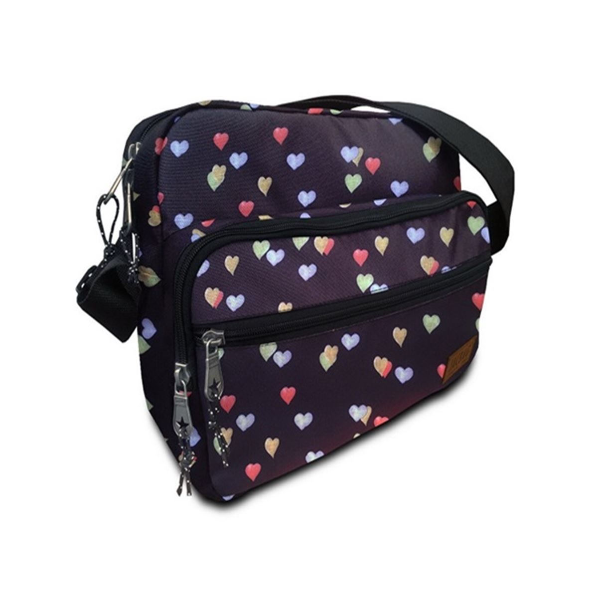 JACBAG POSTACI ÇANTASI MİNİ HEARTS JAC-30 ÜÇ BÖLMELİ 1