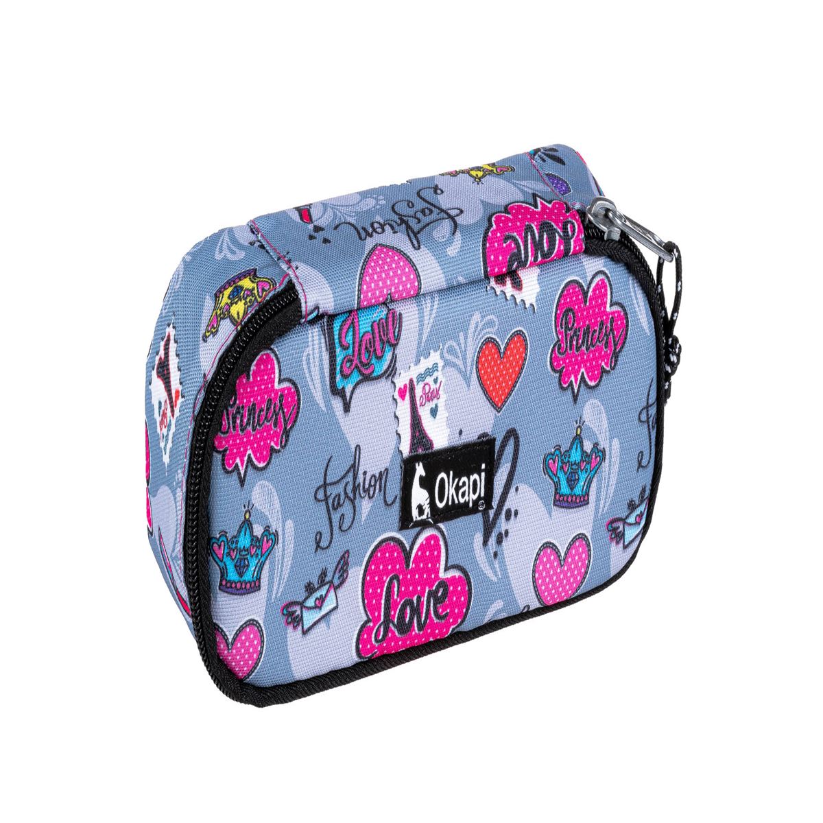 OKAPİ KALEM ÇANTASI OKP-121 OVAL DESENLİ TEK BÖLMELİ 1