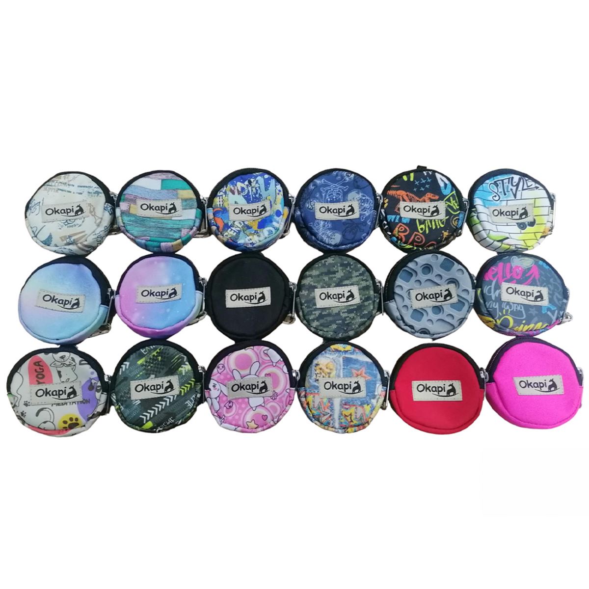 OKAPİ CÜZDAN OKP-109 YUVARLAK DESENLİ - DÜZ ANAHTARLIKLI 24 LÜ 1