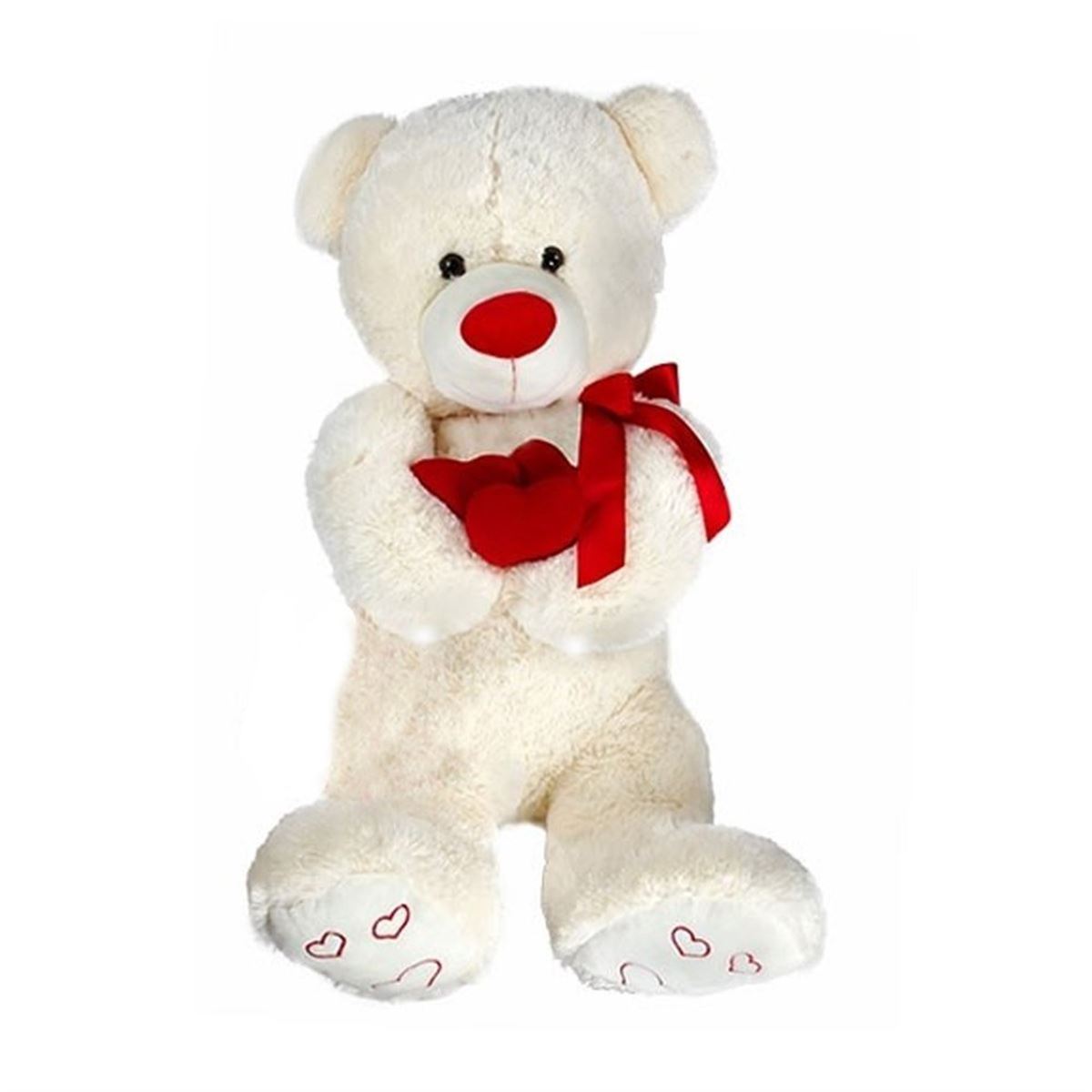 HALLEY PELÜŞ PL78170 KALPLİ AYI 100 CM 1