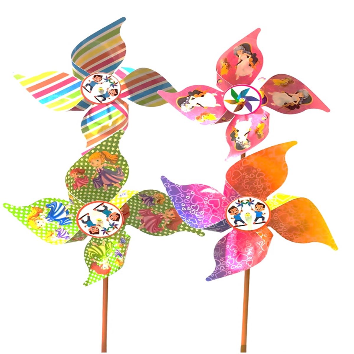 KRD RÜZGAR GÜLÜ 19 CM ÇAP 4 KANATLI 110 LU 1