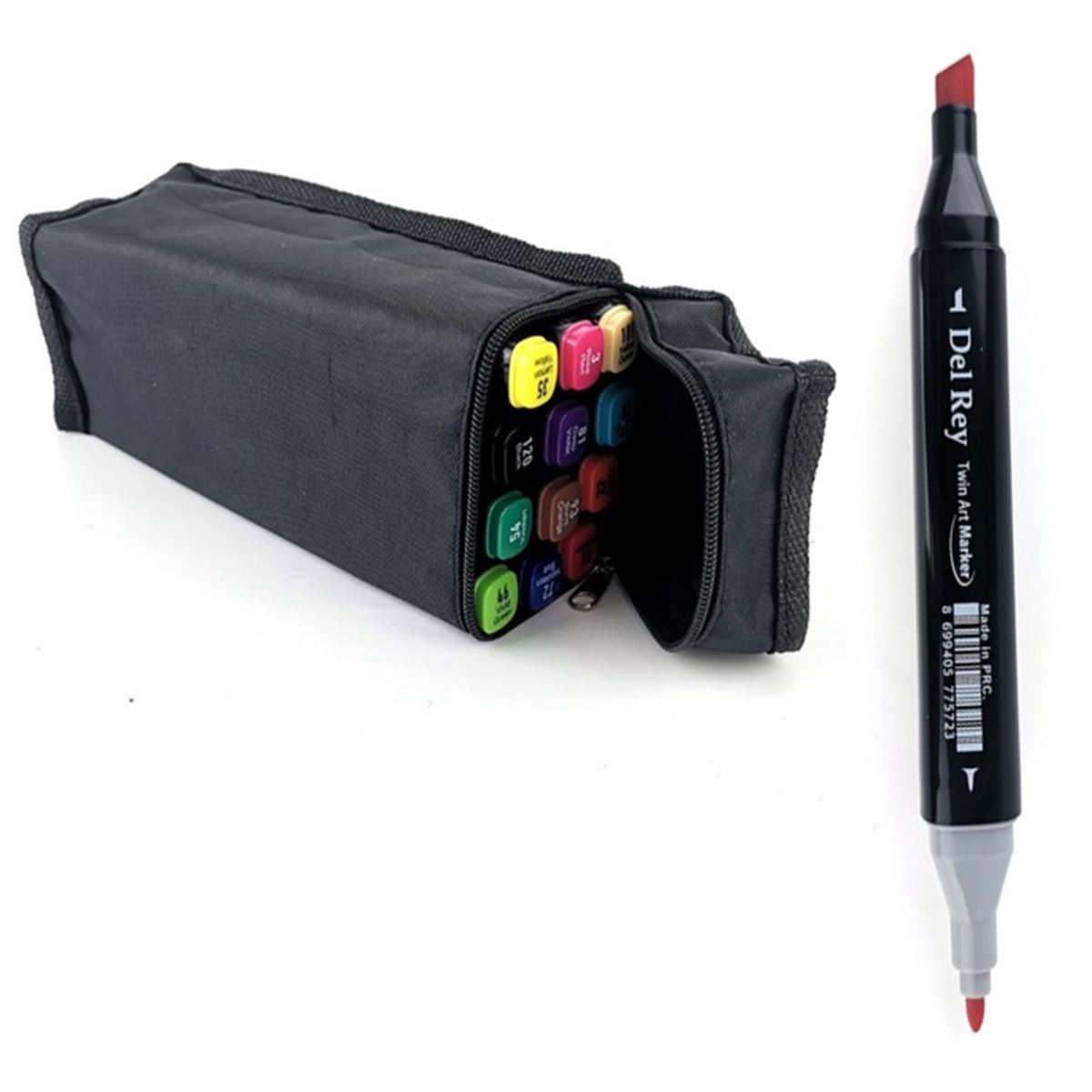DEL REY TWİN MARKER ÇİFT TARAFLI 12 RENK ÇANTALI MN-DRZ012 1