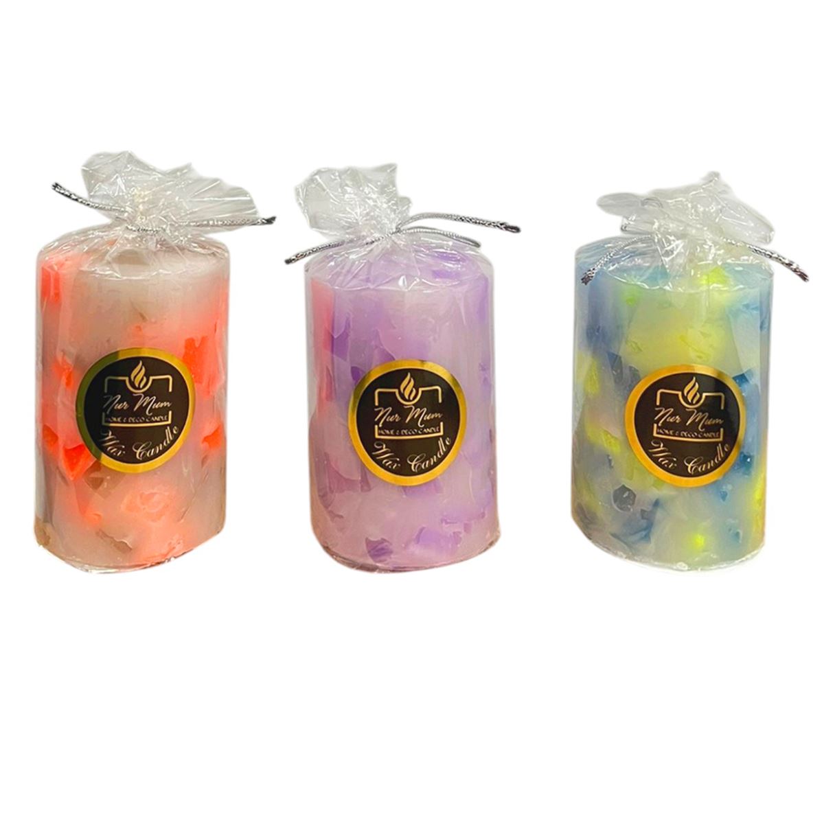 NUR MUM X-503 TAKOZ SİLİNDİR DESENLİ 24 LÜ 1