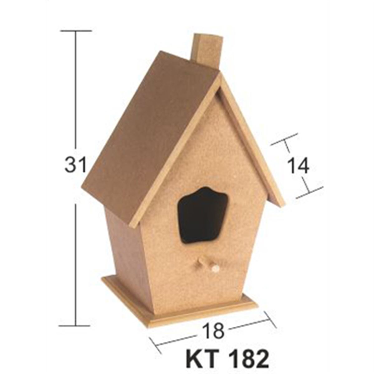 MAGİC ART AHŞAP KUŞ EVİ BÜYÜK KT 182 1