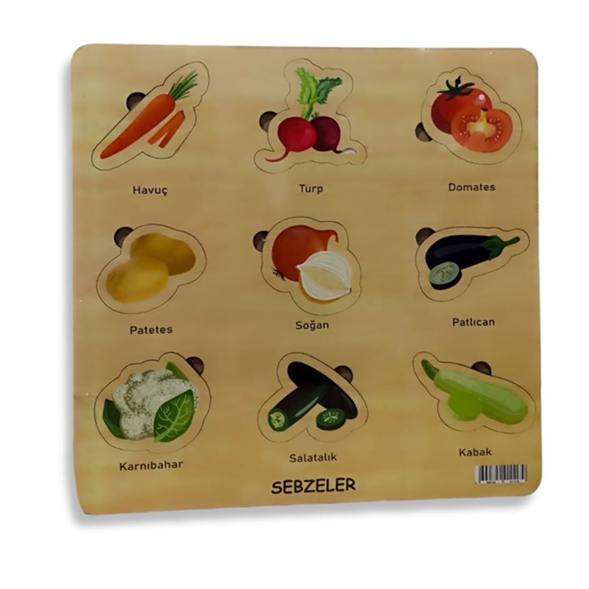 CC AHŞAP PUZZLE CCM01117 SEBZELER 9 PARÇA 1