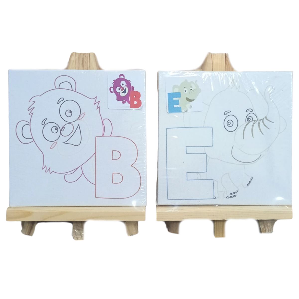 MAGİC ART TUVAL BOYAMA SET DESENLİ 12x12 TUVAL - 20 CM ŞÖVALE 1419BKŞ 1